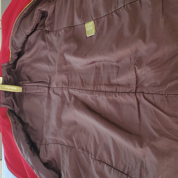 Soia & Kyo Asymmetrical Moto Zip Retro Wool Coat in Dark Red - Picture 7 of 11